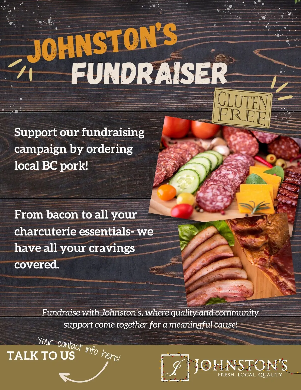 Johnston's fundraiser flyer